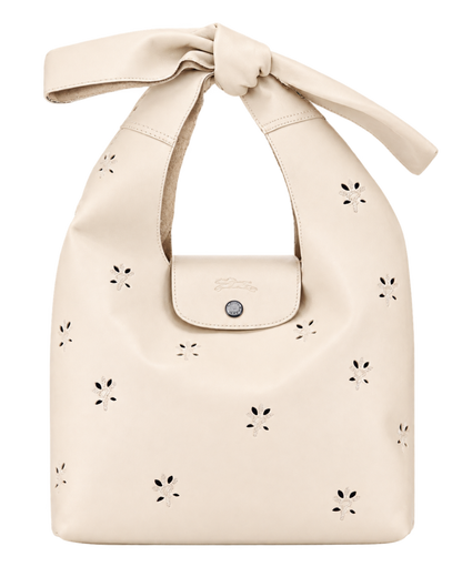 Le Pliage Xtra M Shoulder bag Ecru - Leather