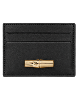 Le Roseau Card holder Black - Leather
