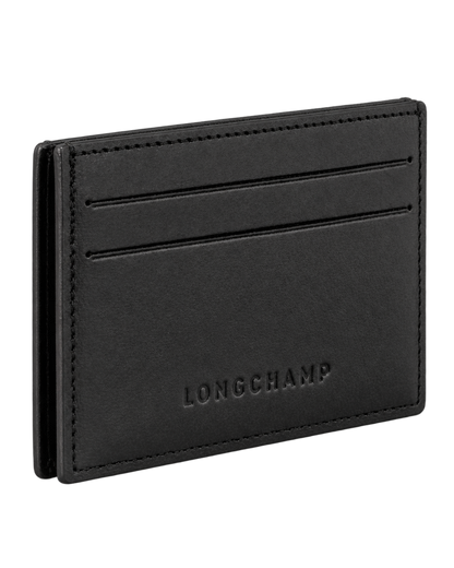 Le Roseau Card holder Black - Leather
