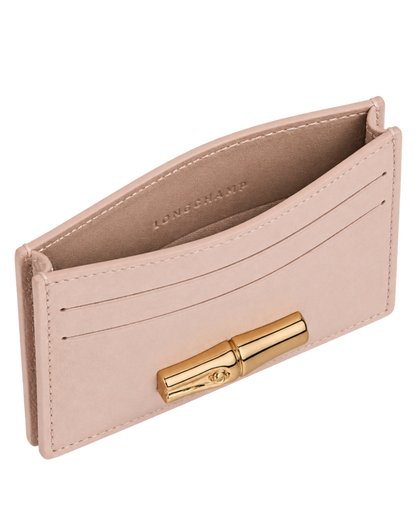 Le Roseau Card holder Petal Pink - Leather