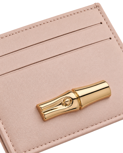 Le Roseau Card holder Petal Pink - Leather