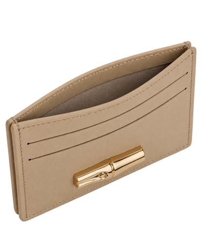 Le Roseau Card holder Root - Leather