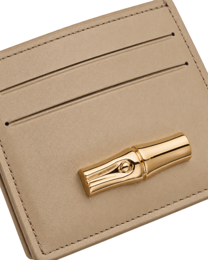 Le Roseau Card holder Root - Leather