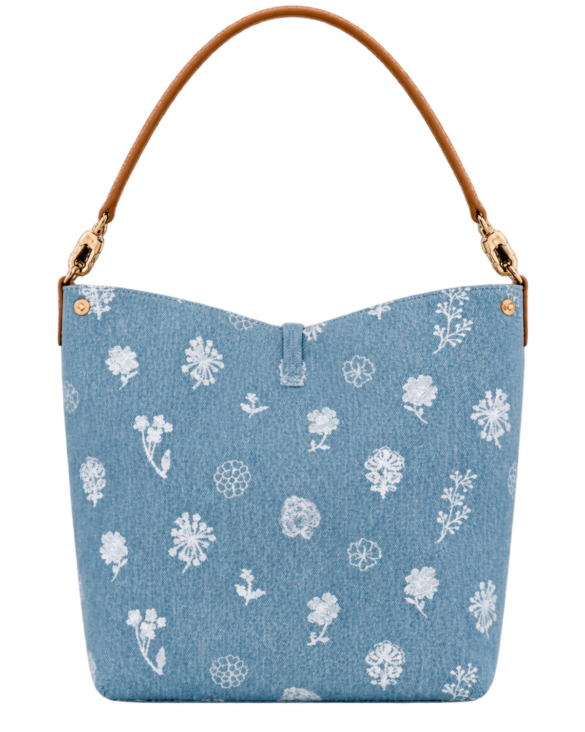 Le Roseau M Hobo bag Sky Blue - Canvas