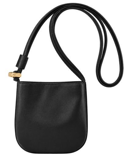 Le Roseau S Crossbody bag Black - Leather