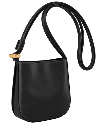 Le Roseau S Crossbody bag Black - Leather