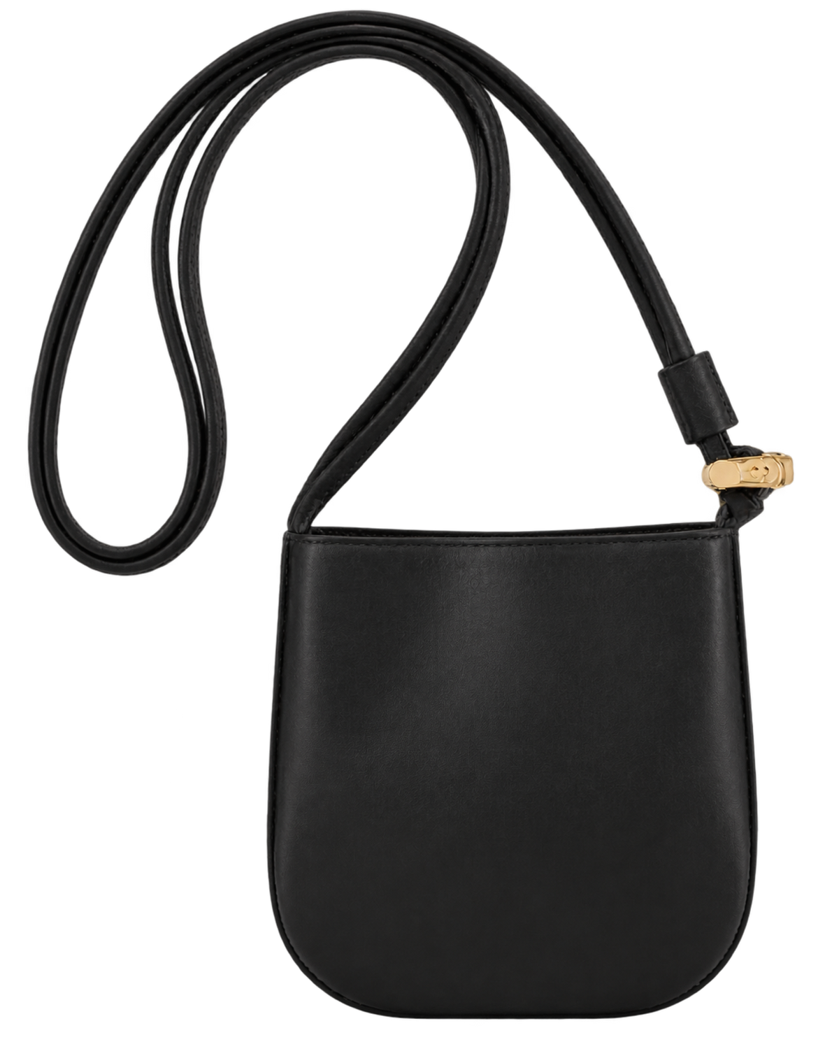 Le Roseau S Crossbody bag Black - Leather