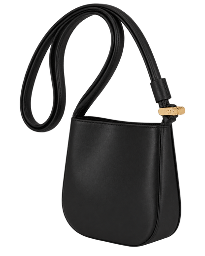 Le Roseau S Crossbody bag Black - Leather