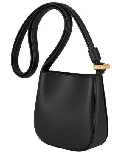 Le Roseau S Crossbody bag Black - Leather
