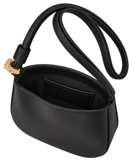 Le Roseau S Crossbody bag Black - Leather