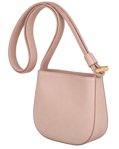 Le Roseau S Crossbody bag Petal Pink - Leather