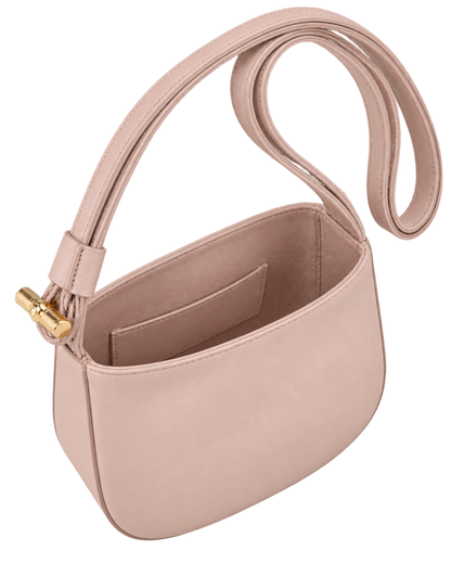 Le Roseau S Crossbody bag Petal Pink - Leather