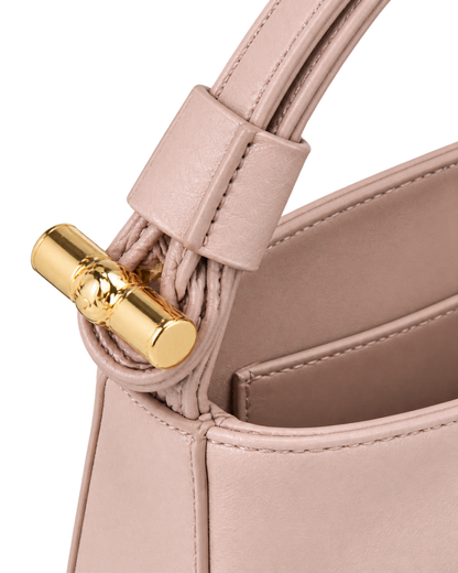 Le Roseau S Crossbody bag Petal Pink - Leather