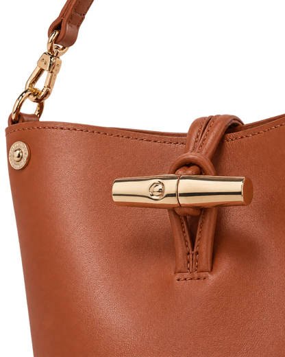 Le Roseau XS Bucket bag Bark - Leather