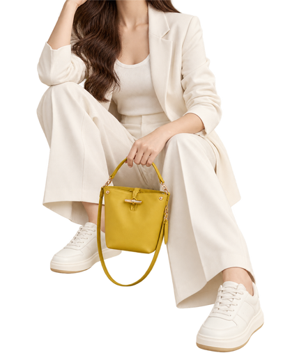 Le Roseau XS Bucket bag Ginger - Leather