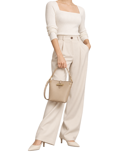 Le Roseau XS Bucket bag Root - Leather