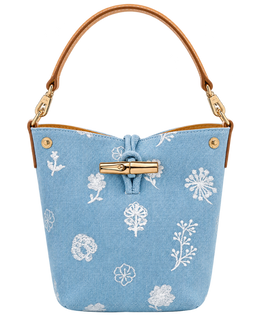 Le Roseau XS Bucket bag Sky Blue - Canvas
