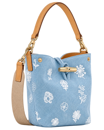 Le Roseau XS Bucket bag Sky Blue - Canvas