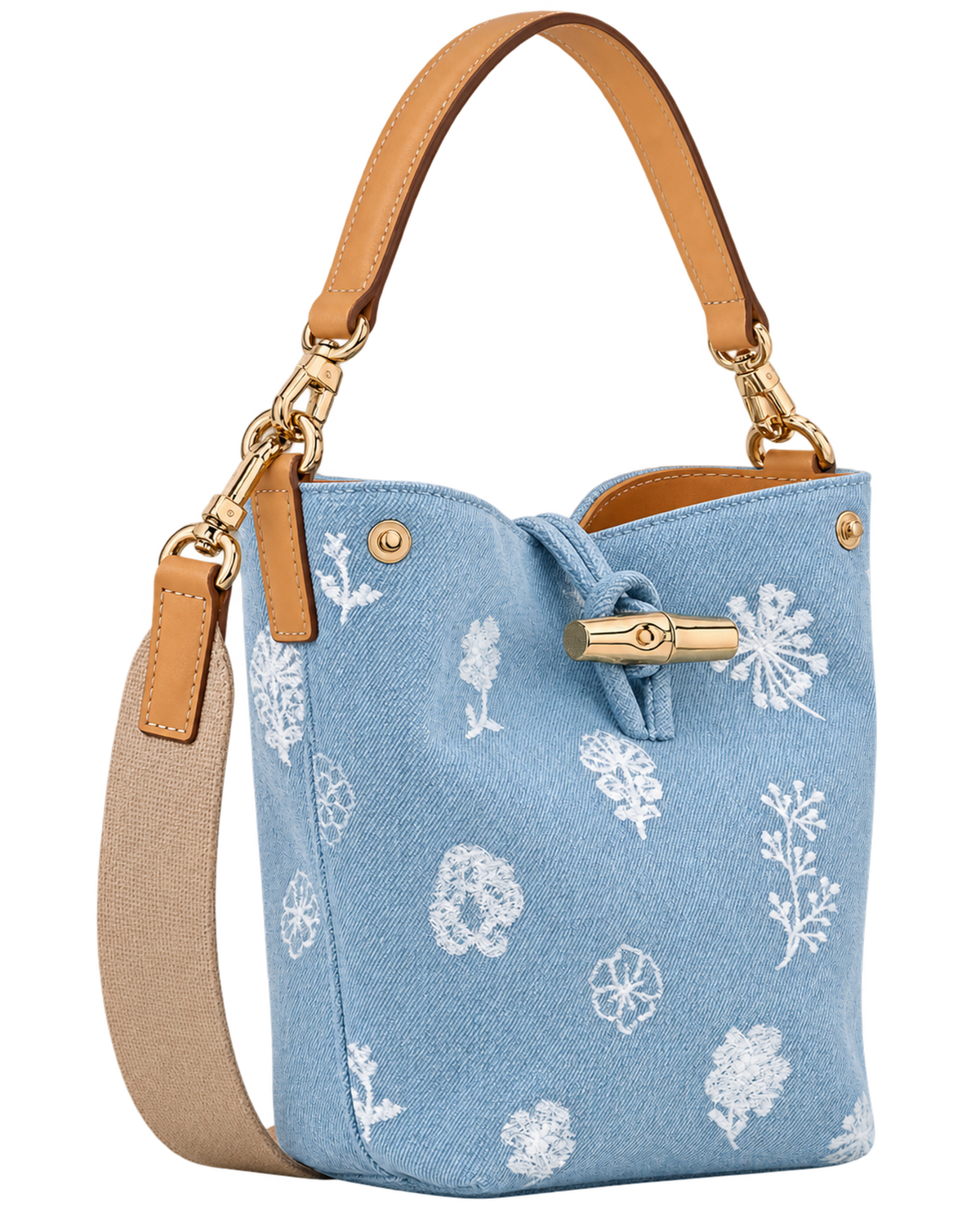 Le Roseau XS Bucket bag Sky Blue - Canvas