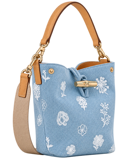 Le Roseau XS Bucket bag Sky Blue - Canvas