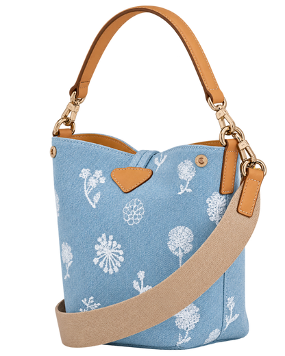 Le Roseau XS Bucket bag Sky Blue - Canvas