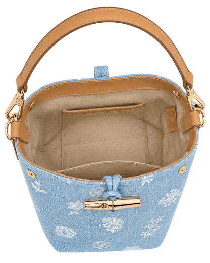Le Roseau XS Bucket bag Sky Blue - Canvas