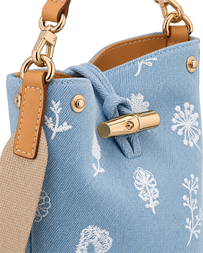 Le Roseau XS Bucket bag Sky Blue - Canvas