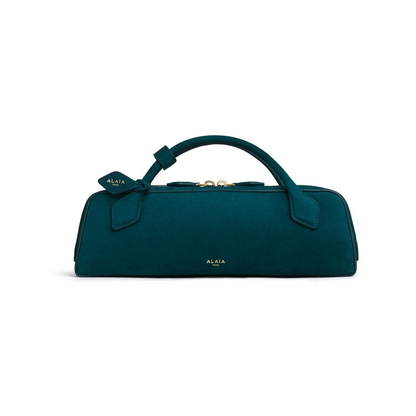 LE TECKEL CLUTCH IN SUEDE