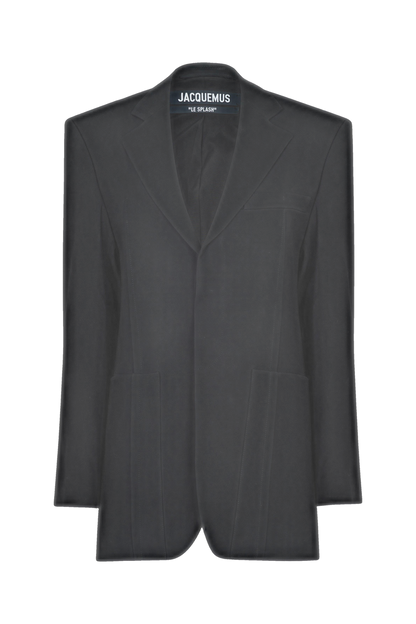 Le Veste D'Homme Oversized Wool Long Sleeve Blazer