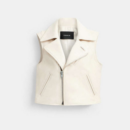 Leather Moto Vest