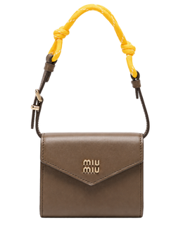 Leather shoulder wallet
