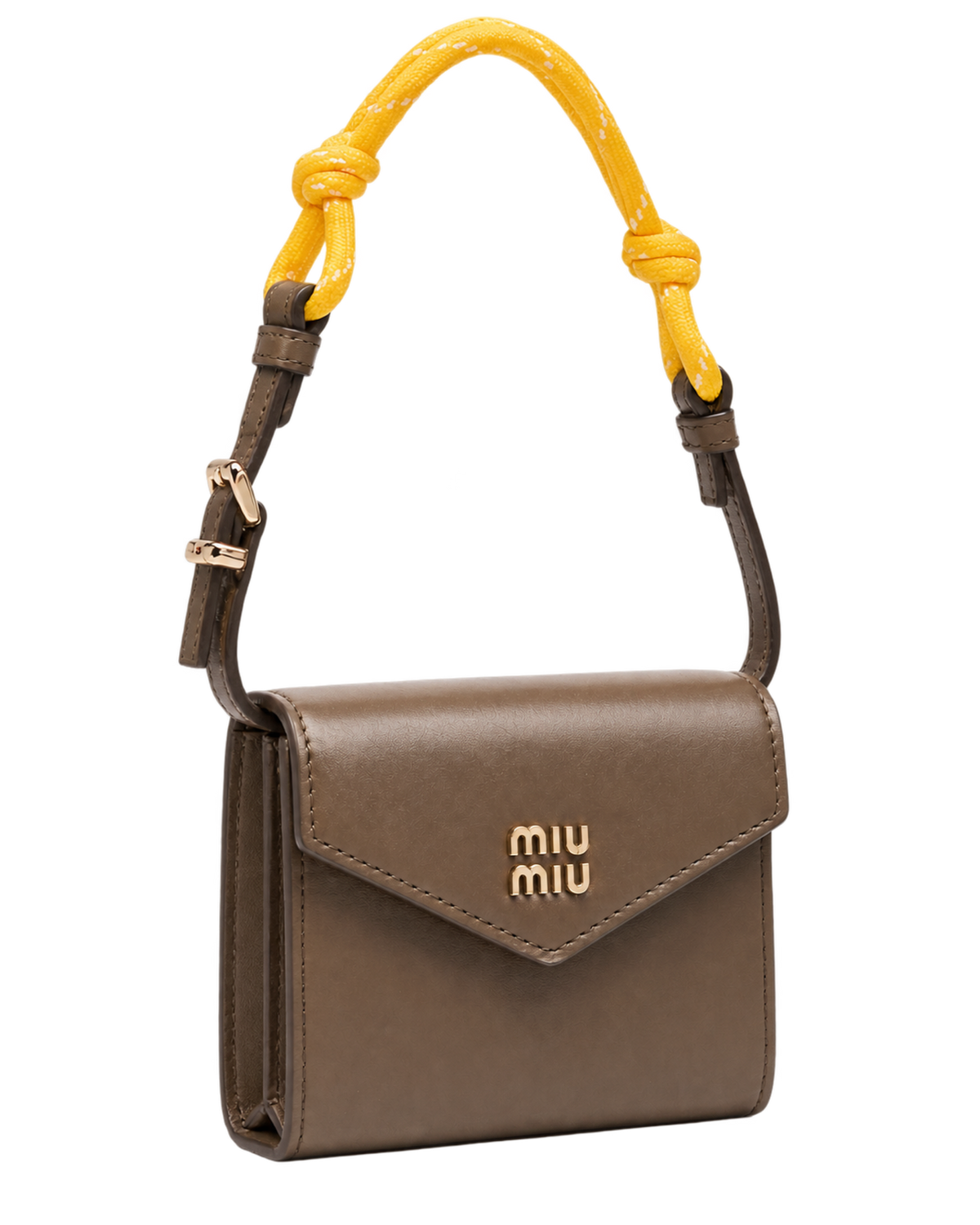 Leather shoulder wallet