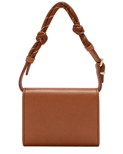 Leather shoulder wallet