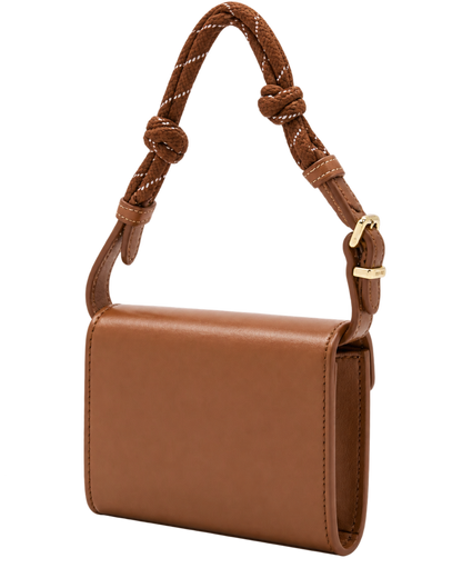 Leather shoulder wallet