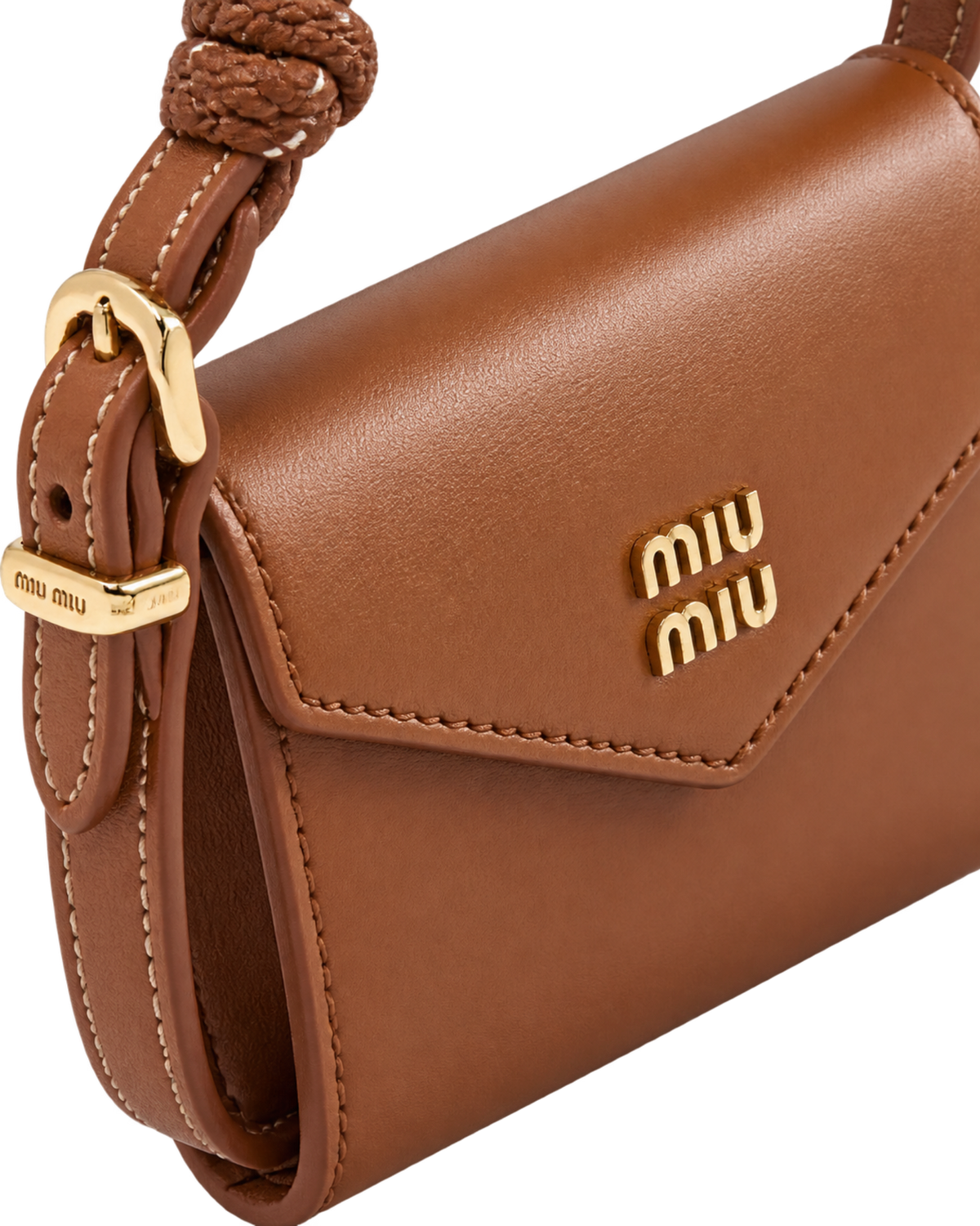 Leather shoulder wallet