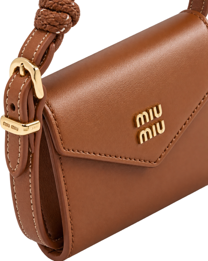 Leather shoulder wallet
