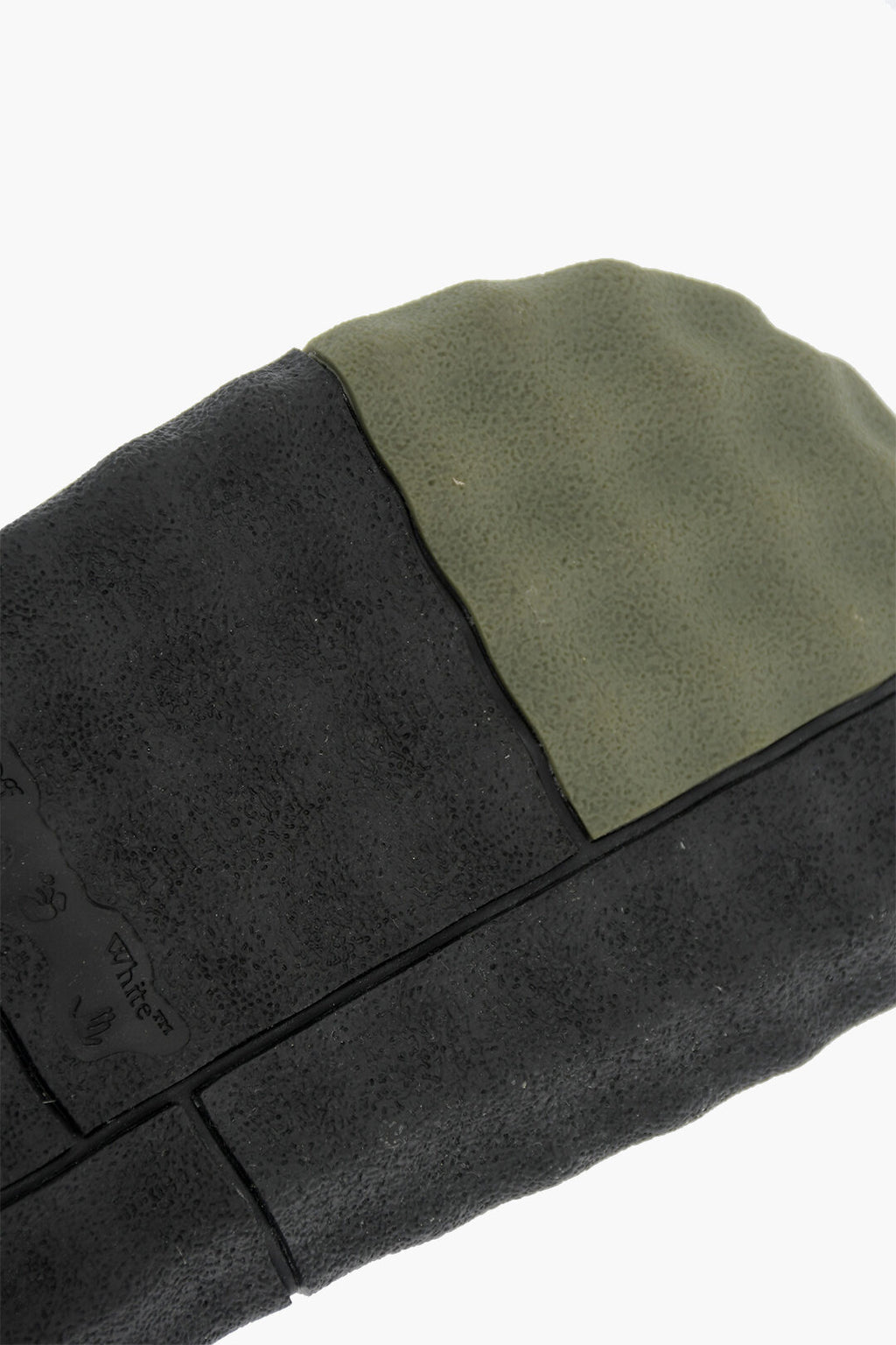 Off White Off-White Leather Slides with Touch Strap Closure - Size: UK 7 Sneakers | Shop From The Mirage