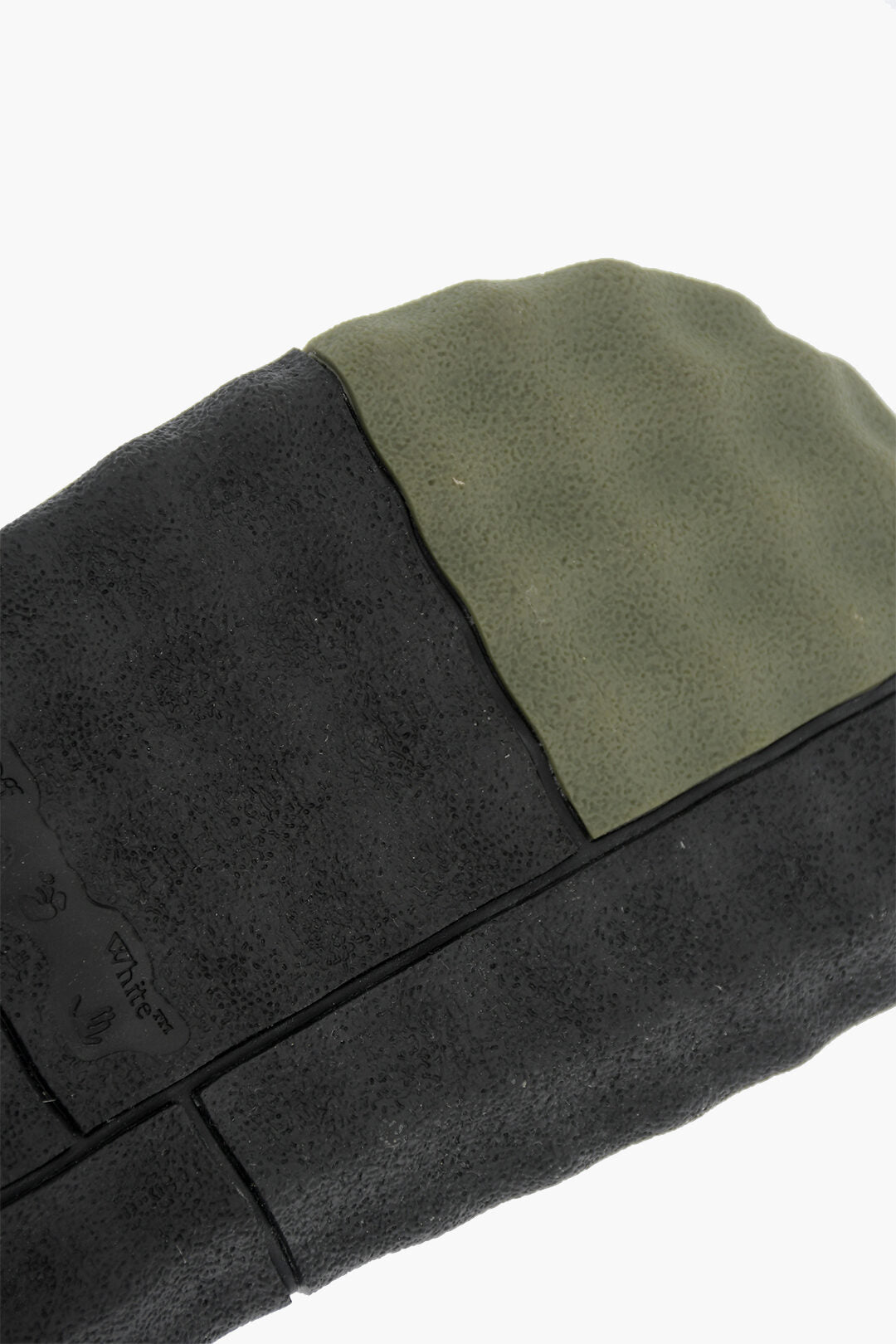 Off White Off-White Leather Slides with Touch Strap Closure - Size: UK 7 Sneakers | Shop From The Mirage