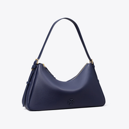 Leather Zip Top Shoulder Bag