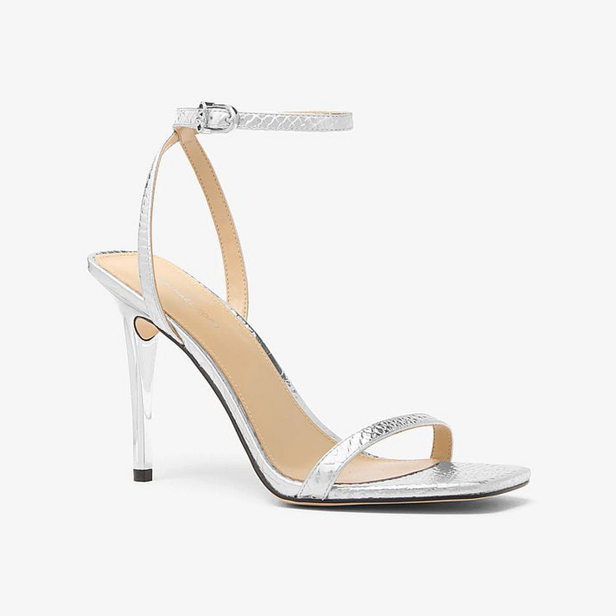 Liana Metallic Snake Embossed Leather Sandal