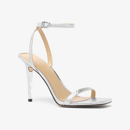 Liana Metallic Snake Embossed Leather Sandal