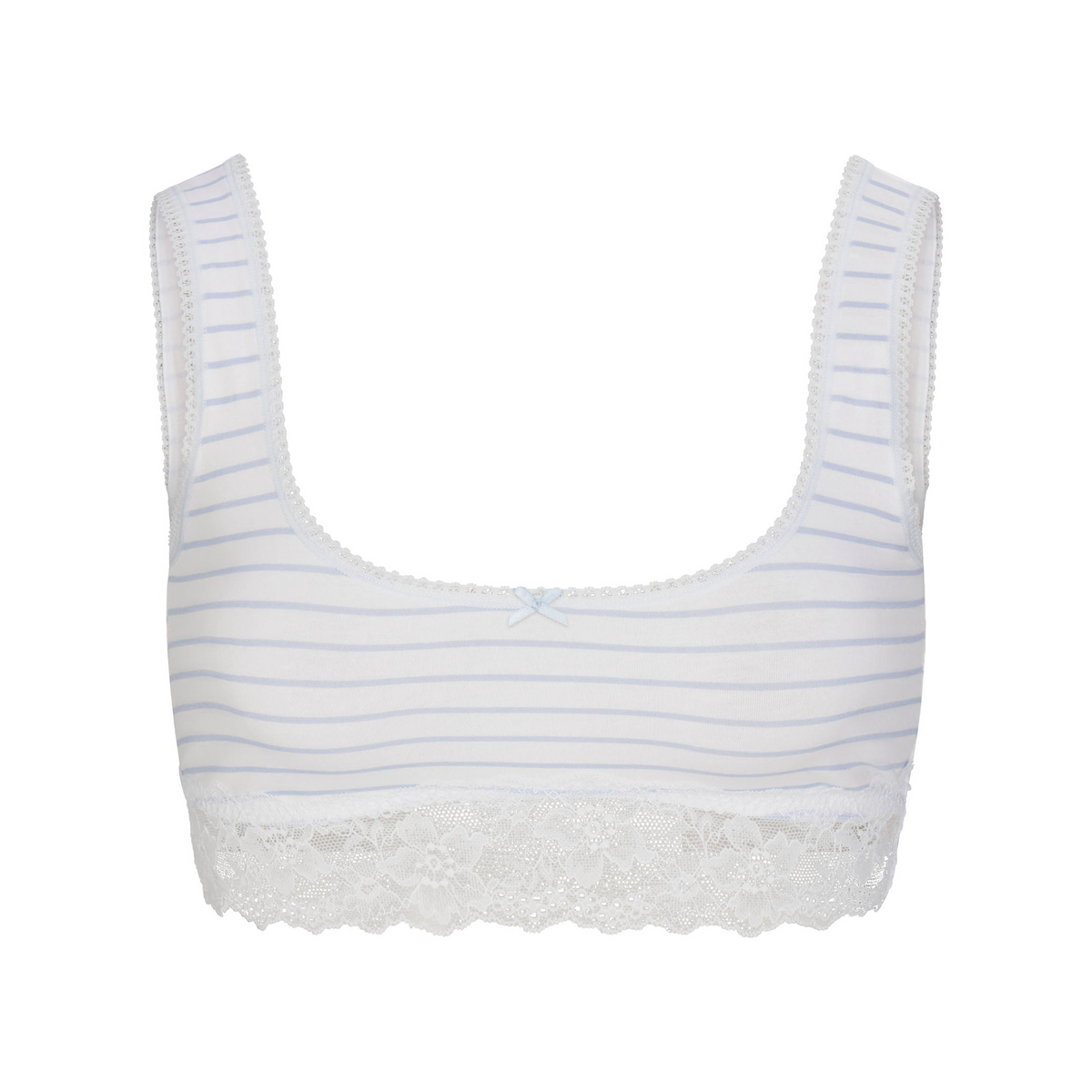 Lightweight Cotton Lace Scoop Bralette
