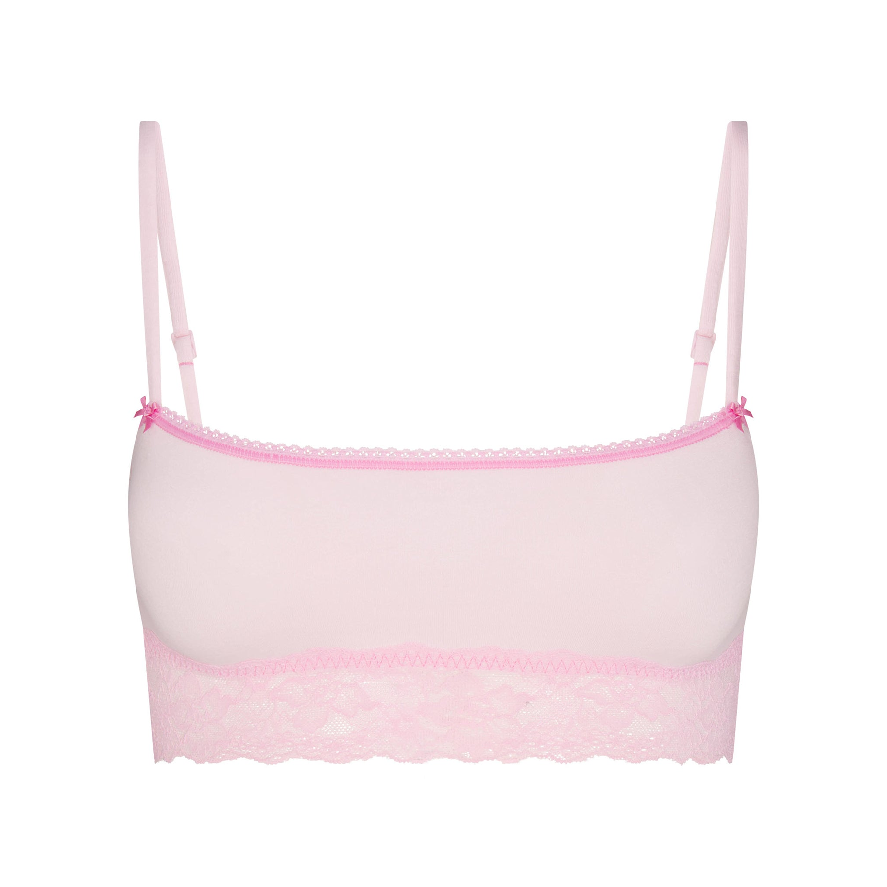 Lightweight Cotton Straight Neck Bralette