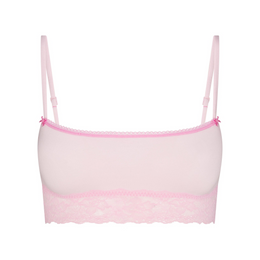 Lightweight Cotton Straight Neck Bralette
