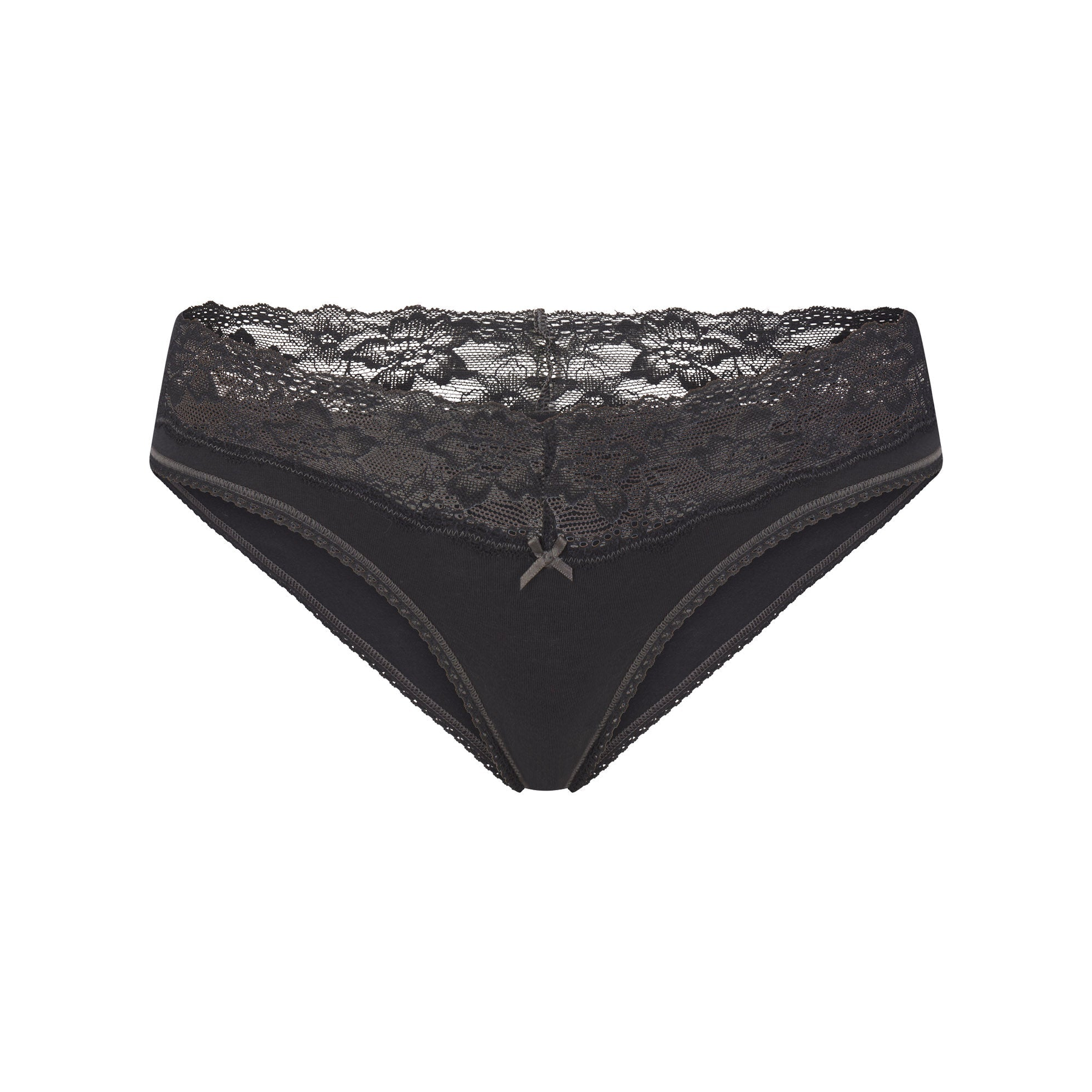 Lightweight Cotton Wide Lace Brief