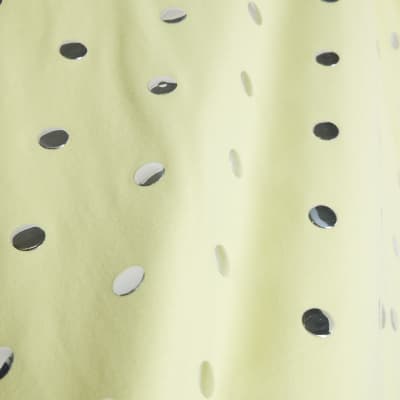 Lime Short Sleeve Studded T-shirt