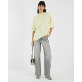 Lime Short Sleeve Studded T-shirt