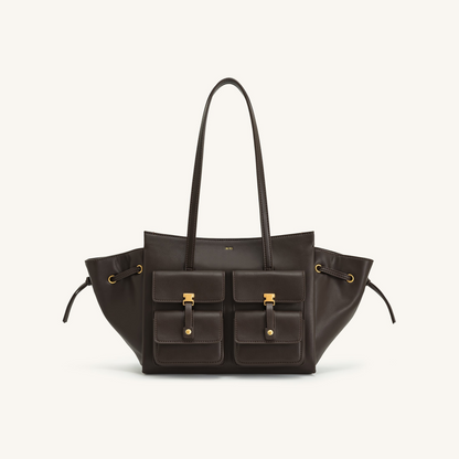 Linda Tote Bag - Dark Brown