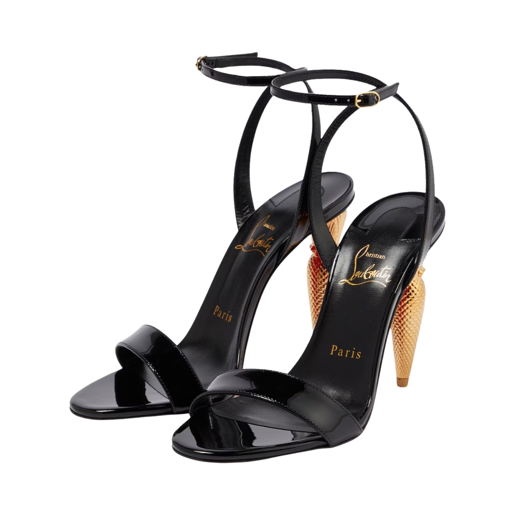 Lipqueen 100 patent leather sandals