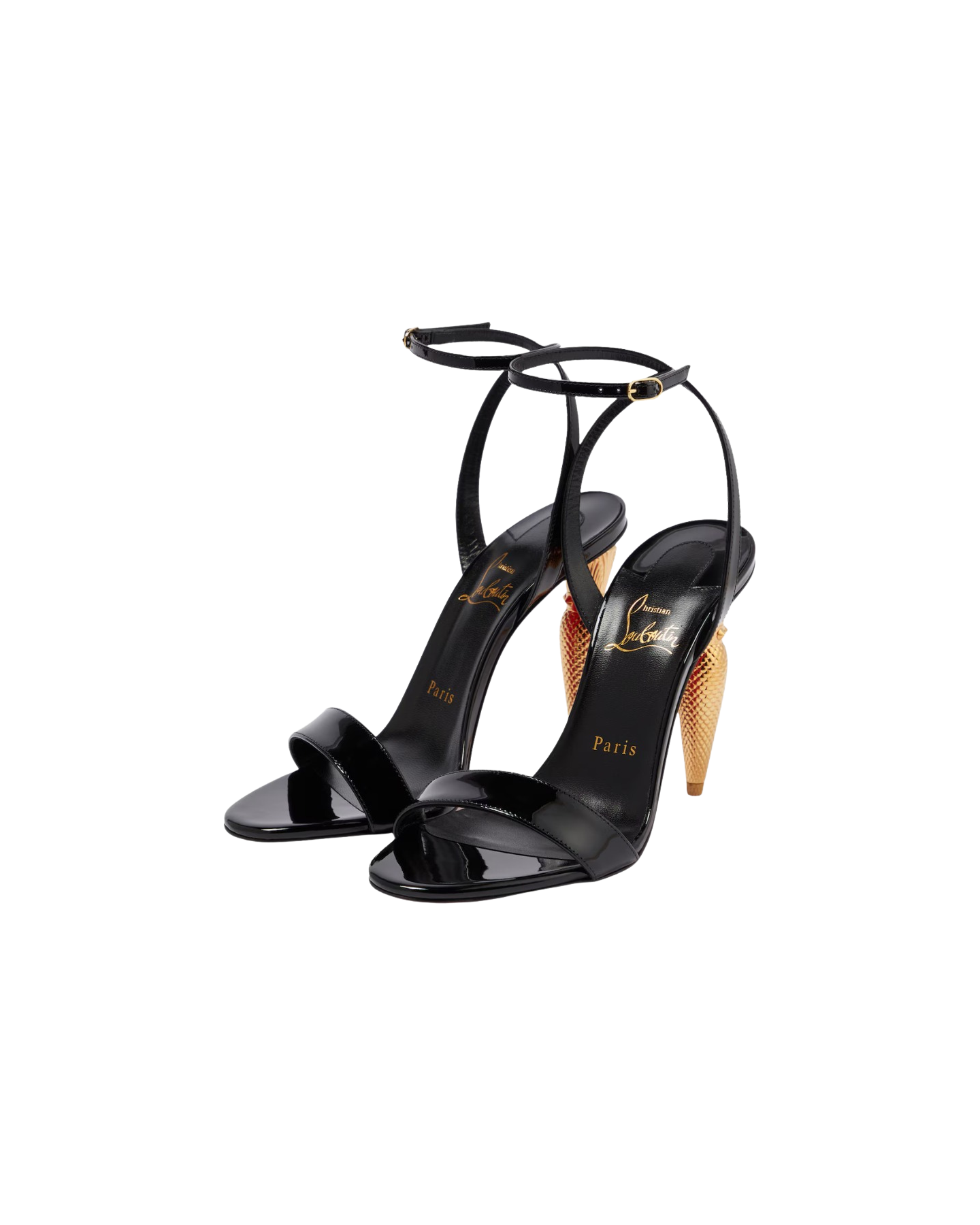 Lipqueen 100 patent leather sandals